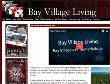 Tablet Screenshot of bayvillageliving.com